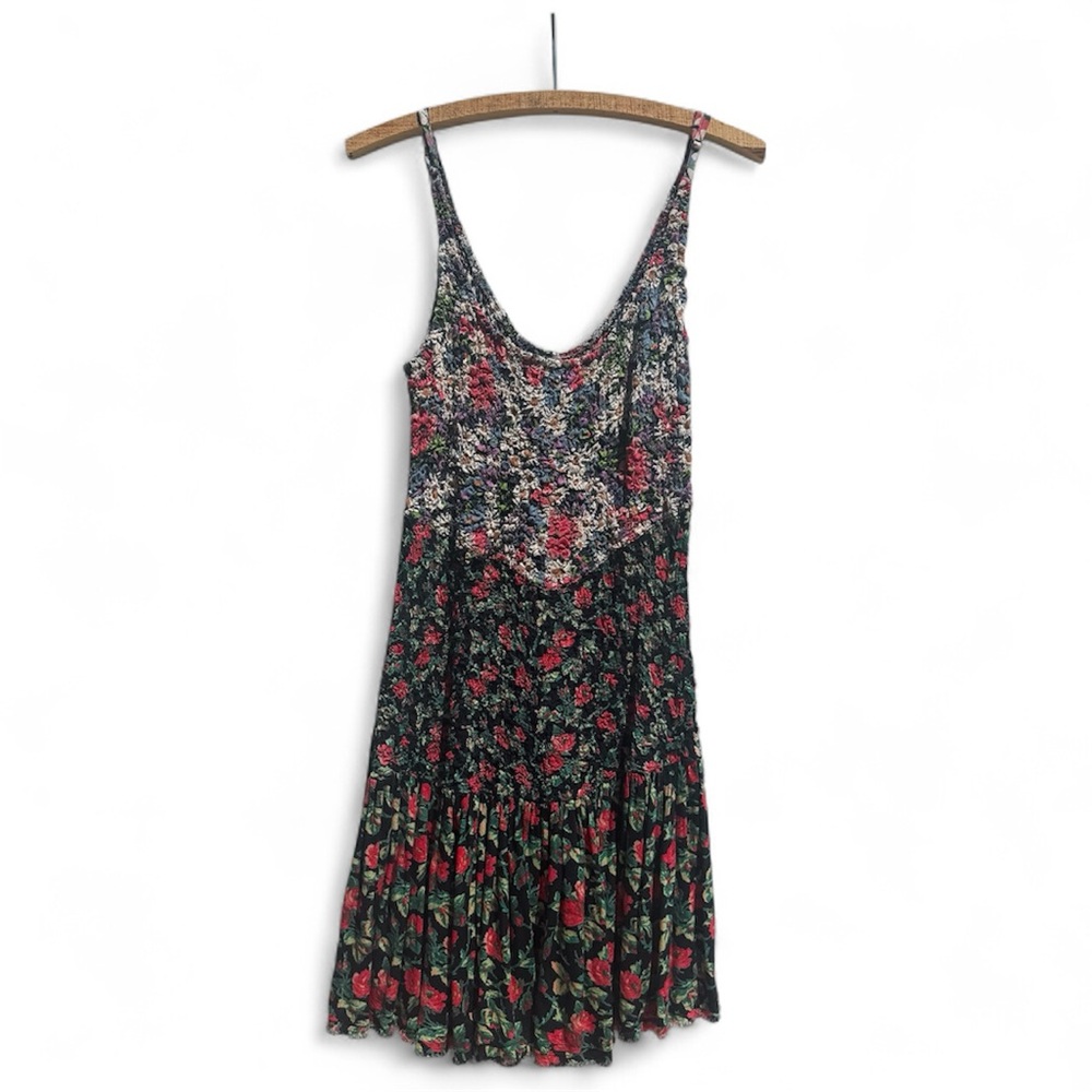 Free People Multicolor Textured Floral dress